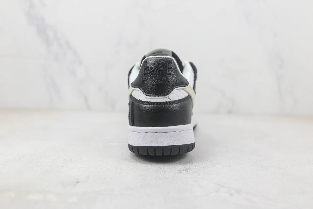 A Bathing Ape Negro Blanco Logo de Estrella y Rayo ABC Camo Panel Zapatos de Skateboard 9