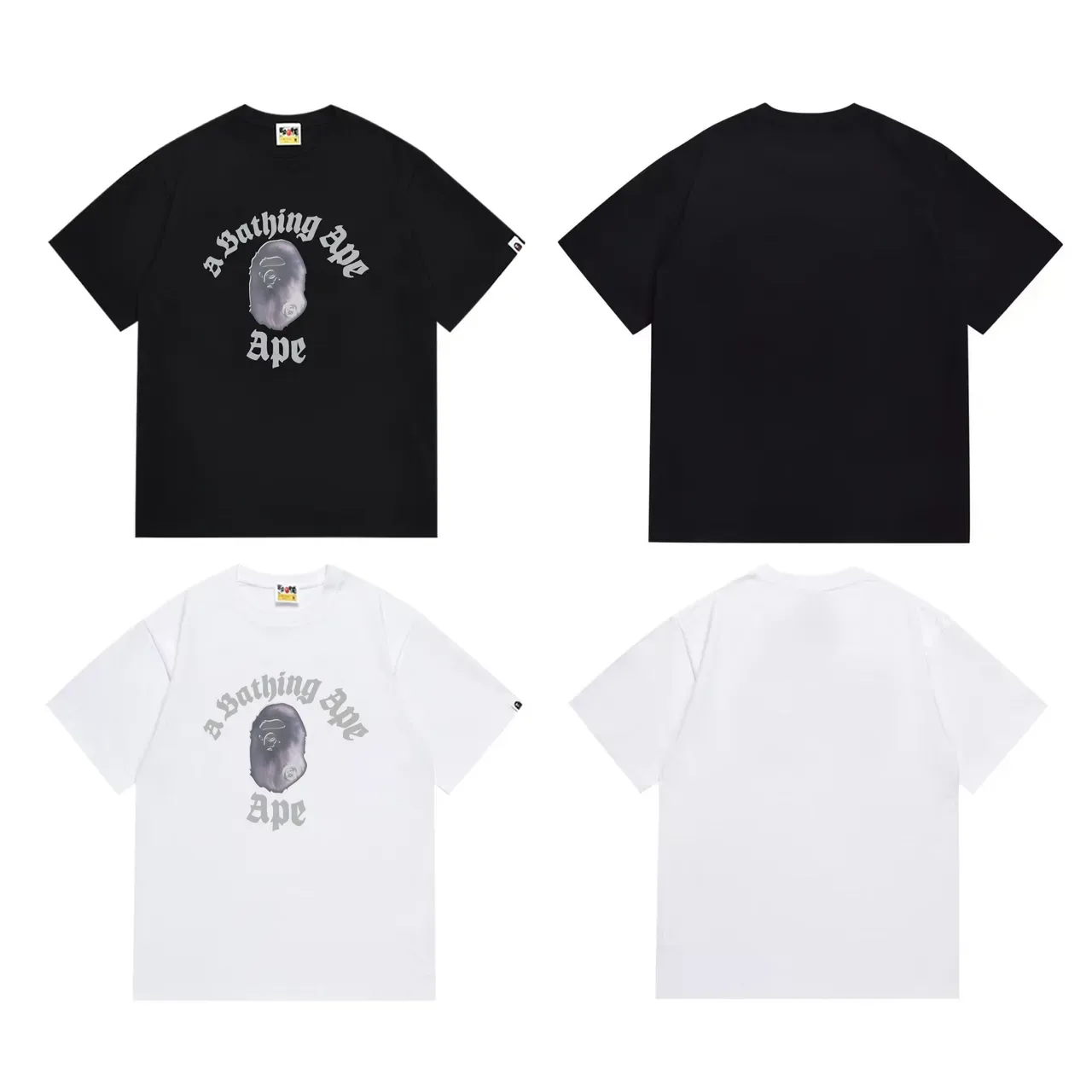 Camiseta negra con estampado gráfico A Bathing Ape 6