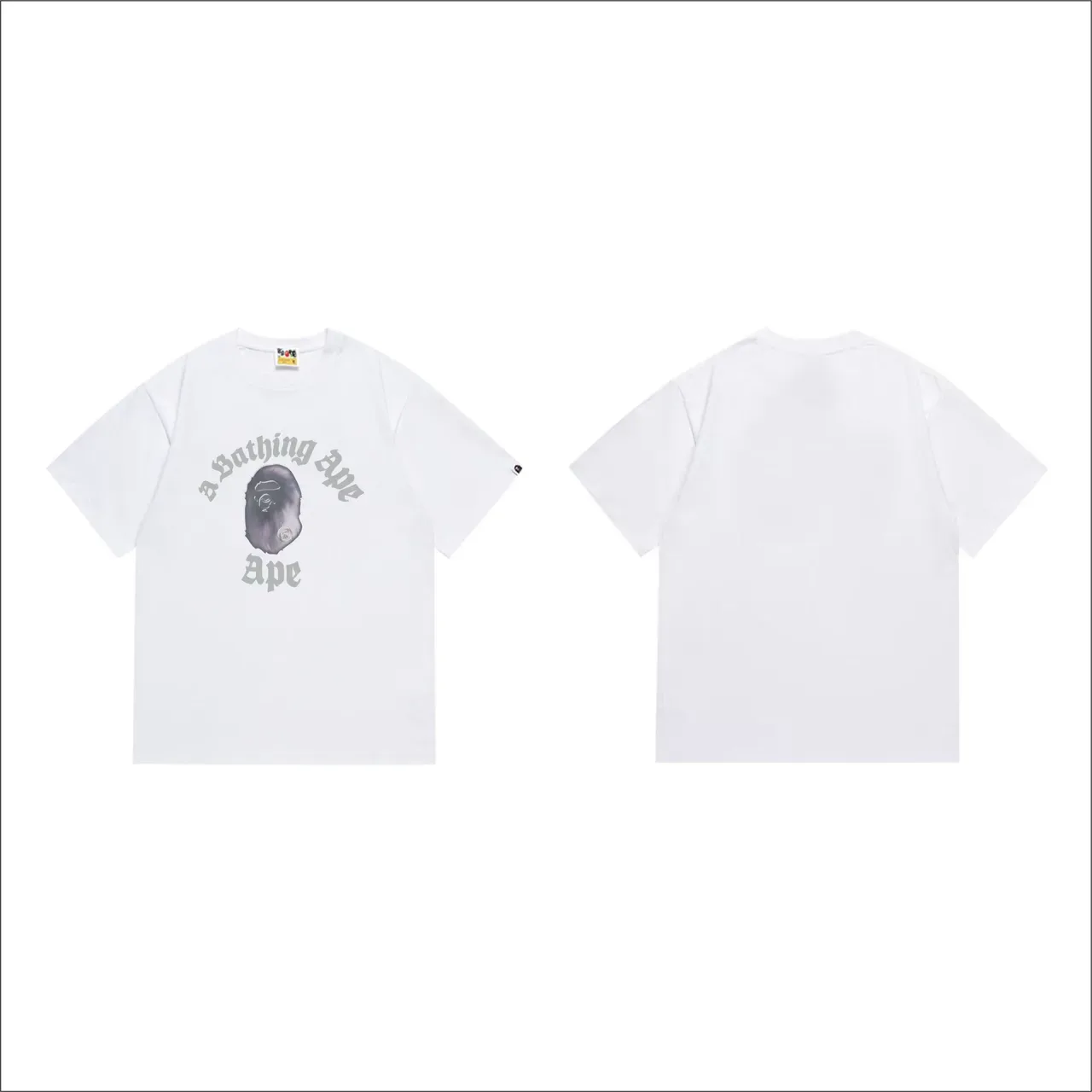 Camiseta negra con estampado gráfico A Bathing Ape 7