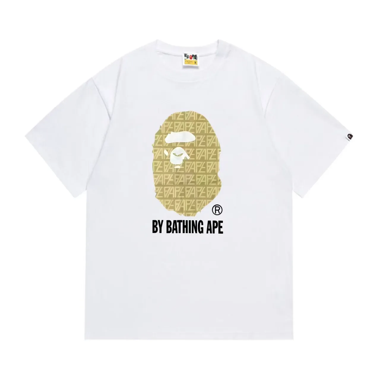 A Bathing Ape 图案印花黑色T恤 3
