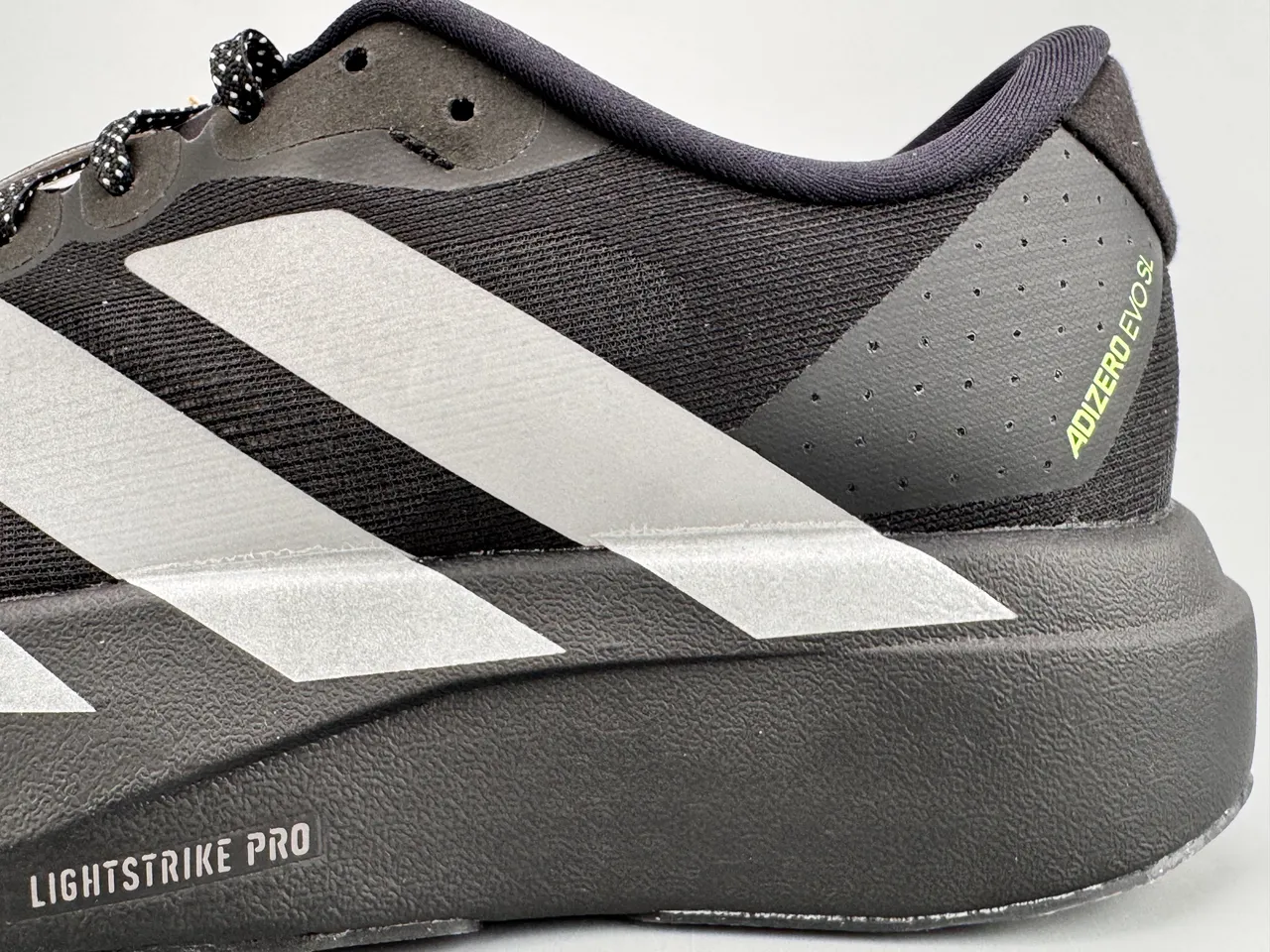 Adidas Adizero Evo.S Black Silver Running Shoes 3