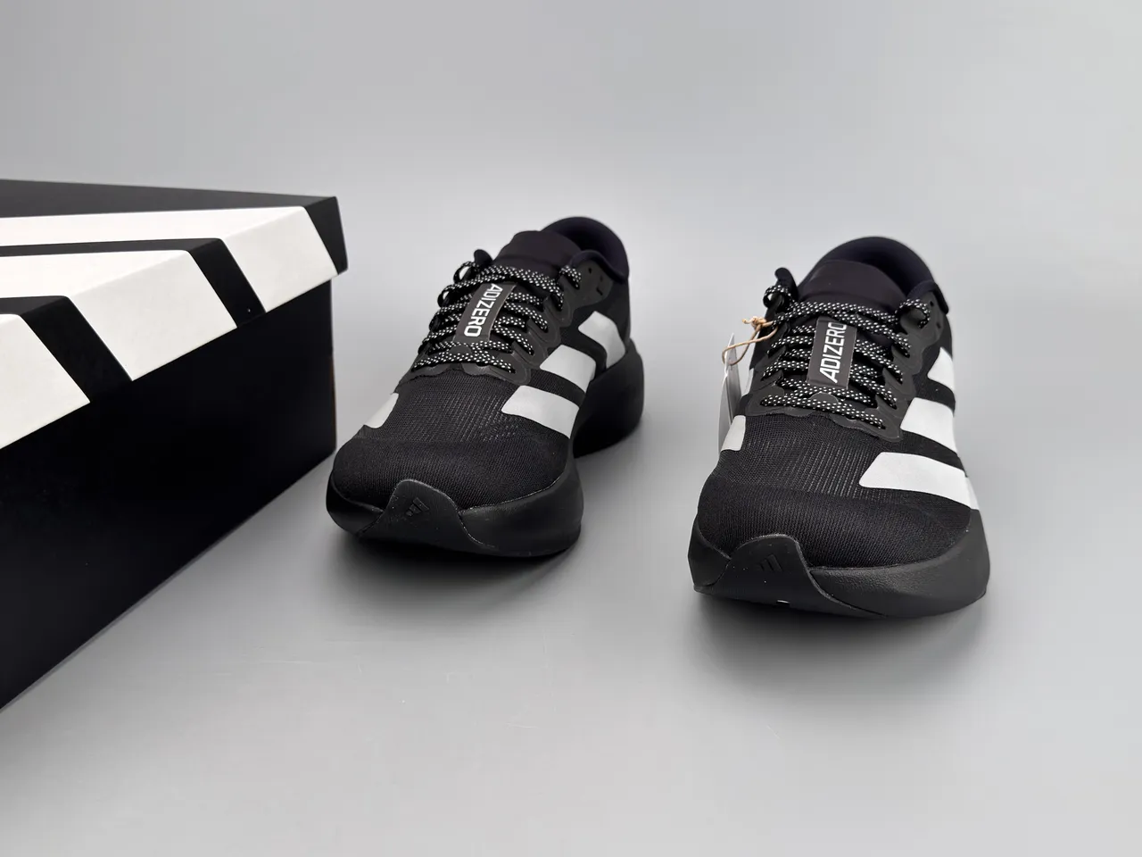 Adidas Adizero Evo.S Black Silver Running Shoes 5