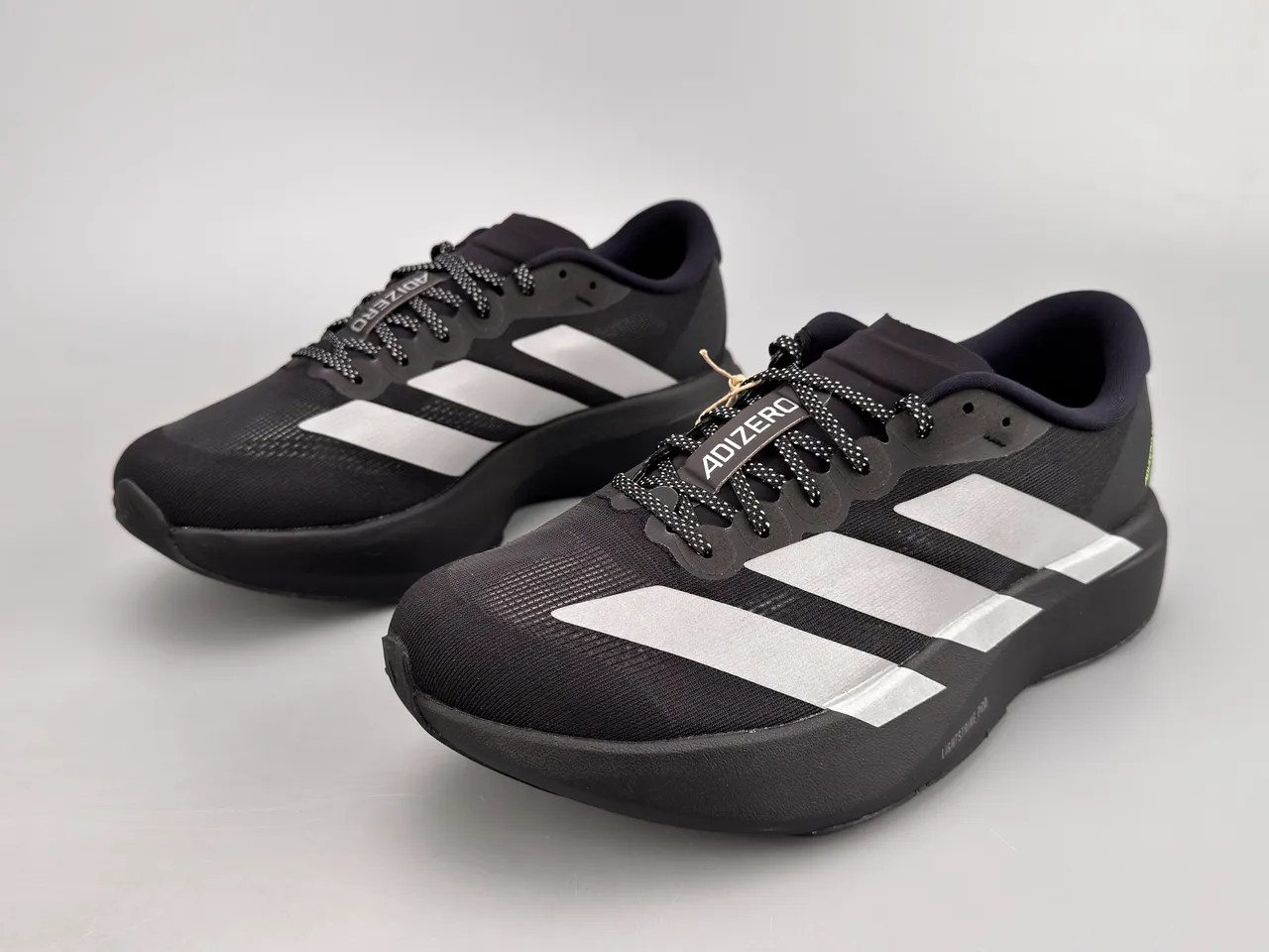 Adidas Adizero Evo.S Black Silver Running Shoes 7