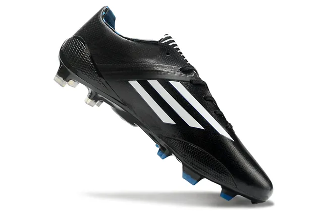 Adidas adizero Superior rosa e azul geométrico branco três listras marca superfície firme sapatos de futebol 2