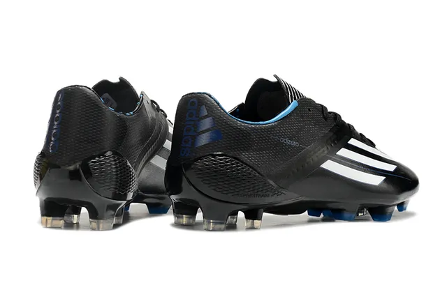 Adidas adizero Superior rosa e azul geométrico branco três listras marca superfície firme sapatos de futebol 5