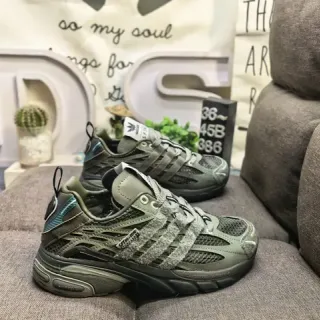 Adidas Army Green Mesh and Synthetic Overlay Lifestyle Sneakers