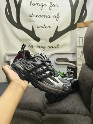 Adidas Chaussures Lifestyle Vert Armée Mesh et Superposition Synthétique 5