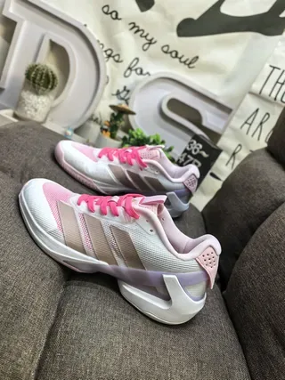 Adidas Beige Black Malha Superior Painel Lateral Três Faixas Tênis Estilo de Vida 7