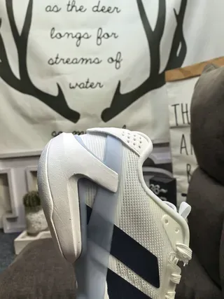 Adidas Beige Black Malha Superior Painel Lateral Três Faixas Tênis Estilo de Vida 13