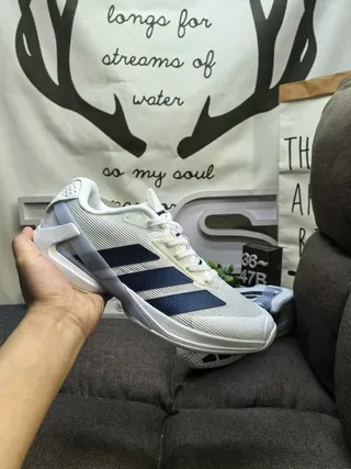 Adidas Beige Black Malha Superior Painel Lateral Três Faixas Tênis Estilo de Vida 15