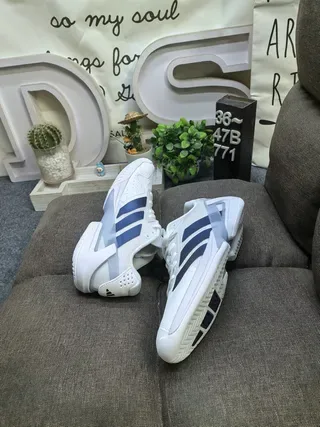 Adidas Beige Black Malha Superior Painel Lateral Três Faixas Tênis Estilo de Vida 16