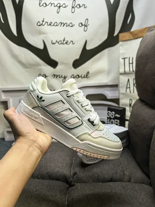 Adidas Beige Gris Low-Top Zapatillas con Collar acolchado Lifestyle 5