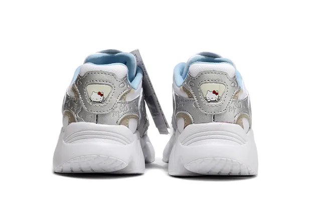 Adidas Tênis Chunky Bege Cinza Sola Intermediária Camadas Sintéticas Sobrepostas 4