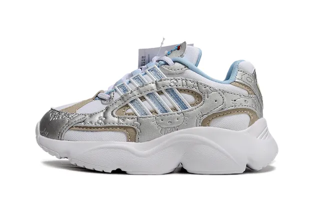 Adidas Tênis Chunky Bege Cinza Sola Intermediária Camadas Sintéticas Sobrepostas 7