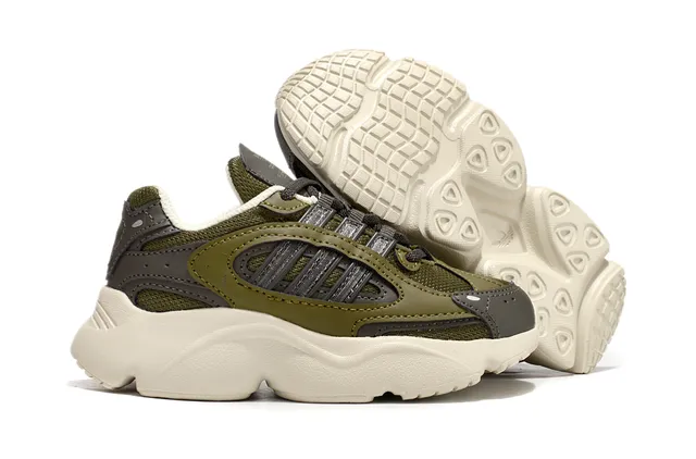 Adidas Tênis Chunky Bege Cinza Sola Intermediária Camadas Sintéticas Sobrepostas 12