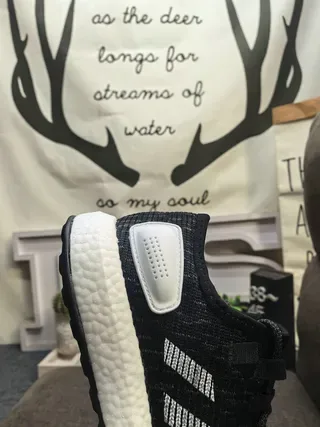 Adidas Chaussures Lifestyle Noires Grises Haut en Tricot Panneau Latéral à Trois Rayures 11