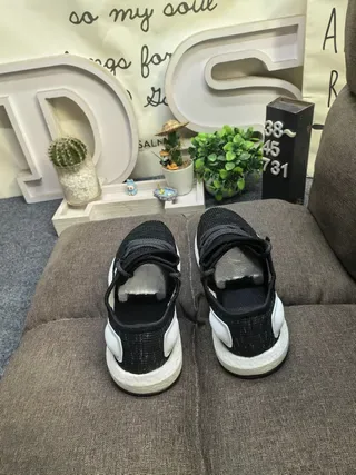 Adidas Chaussures Lifestyle Noires Grises Haut en Tricot Panneau Latéral à Trois Rayures 16