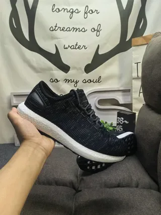 Adidas Chaussures Lifestyle Noires Grises Haut en Tricot Panneau Latéral à Trois Rayures 22