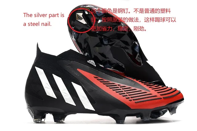 Adidas Black Pink Bottine de Football à Coupe Basse Empiègne Synthétique Texturée Ground Firme Chaussures de Football 16