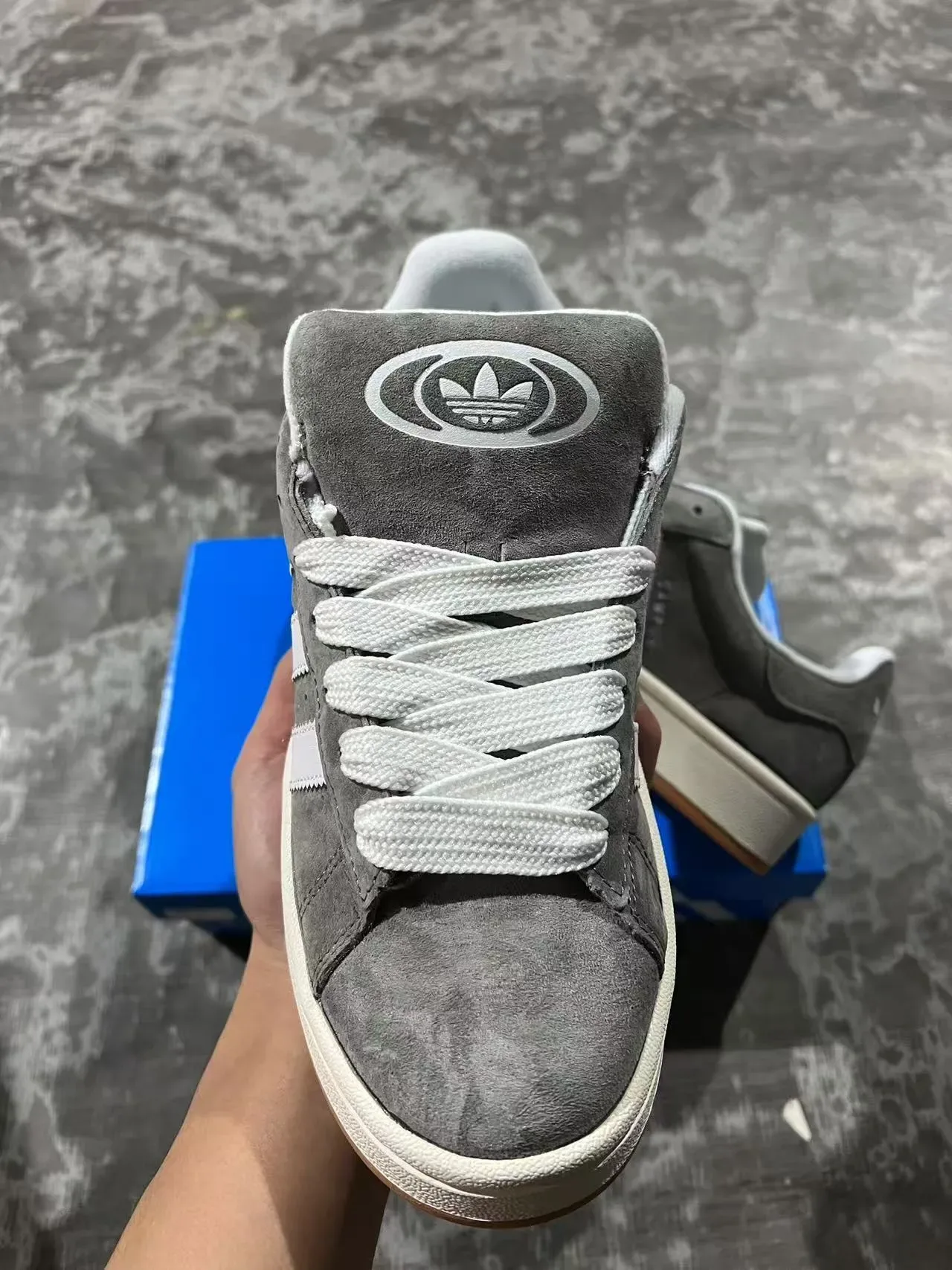 Adidas Campus Tênis Lifestyle Cinza Camurça 3
