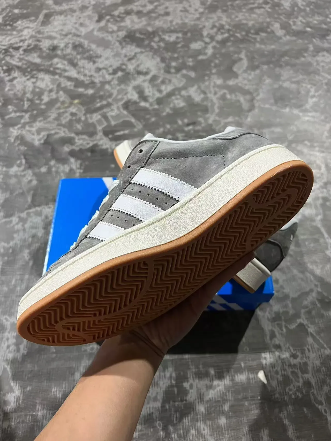 Adidas Campus Tênis Lifestyle Cinza Camurça 6