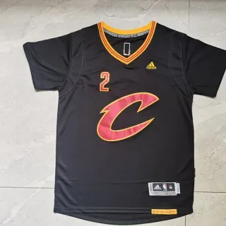 Adidas Cleveland Cavaliers Kyrie Irving No.2 Black Red Gold Jersey