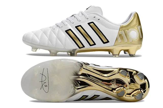 Adidas Copa Pure Gold جلد مبطن أرضية صلبة أحذية كرة القدم 6