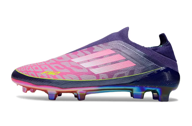 Adidas F50 বেগুনি গোলাপি ইরিডেসেন্ট কঠিন মাঠ ফুটবল জুতা 7