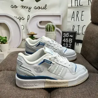 Adidas Forum 84 Low أبيض رمادي أزرق حذاء رياضي نمط حياة
