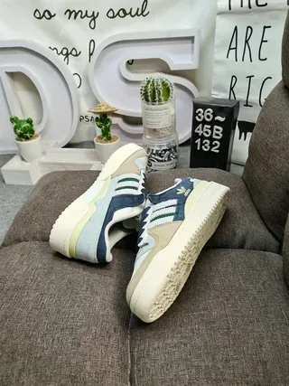 Adidas Forum 84 Low Zapatillas Lifestyle Blancas Grises Azules 6