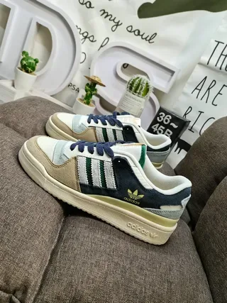 Adidas Forum 84 Low Zapatillas Lifestyle Blancas Grises Azules 7