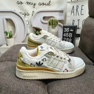 أديداس Forum Low White Gold Disney تعاون نمط حياة سنيكرز