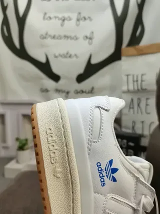 Adidas Forum White Blue Low-Top Cupsole Lifestyle Sneakers 21