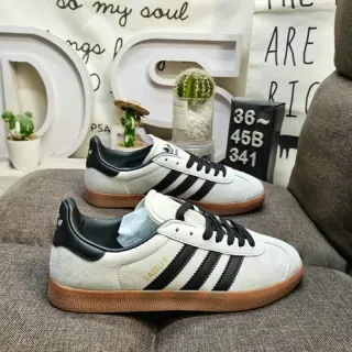 Adidas Gazelle Off-White و Black أحذية رياضية أسلوب حياة
