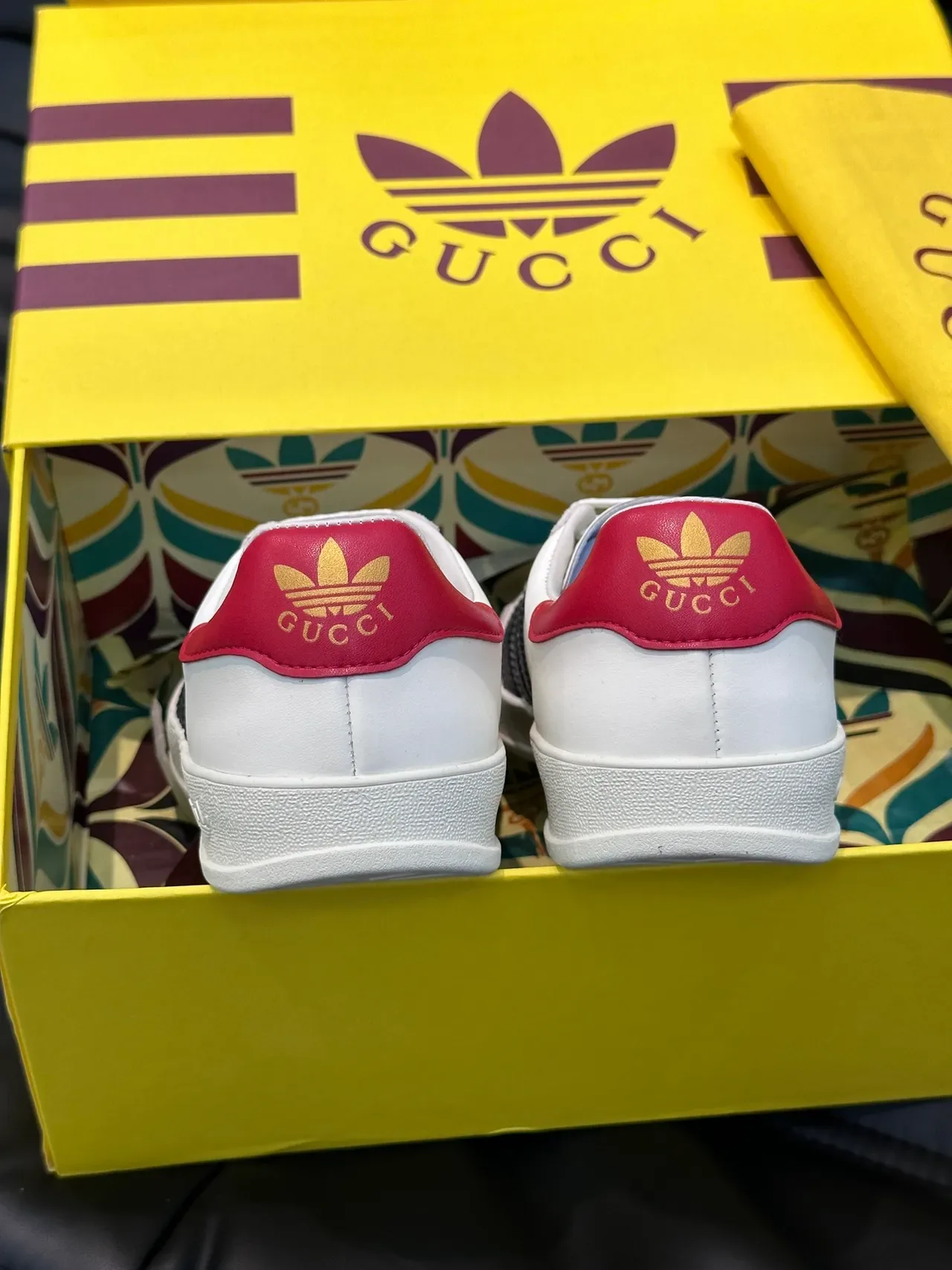 Adidas Gazelle Tênis Lifestyle Branco Marinho Vermelho 3