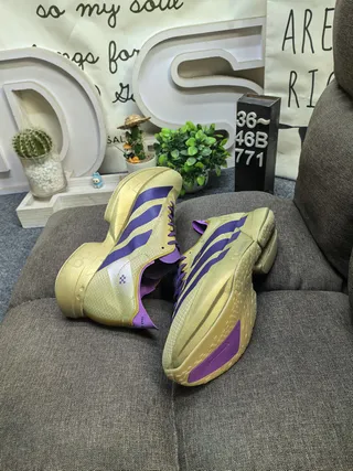 Adidas Or Violet Sculpté Intermédiaire Maille Ingénierisée Upper Chaussures de Course 6