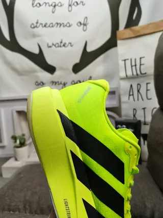 Adidas Vert Noir Néon Lime Maille Supérieure Trois Rayures Latérales Lifestyle Sneakers 3