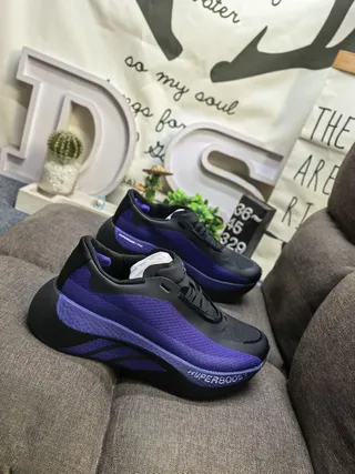 Adidas Hyperboost Chaussures de course Violet et Noir 9