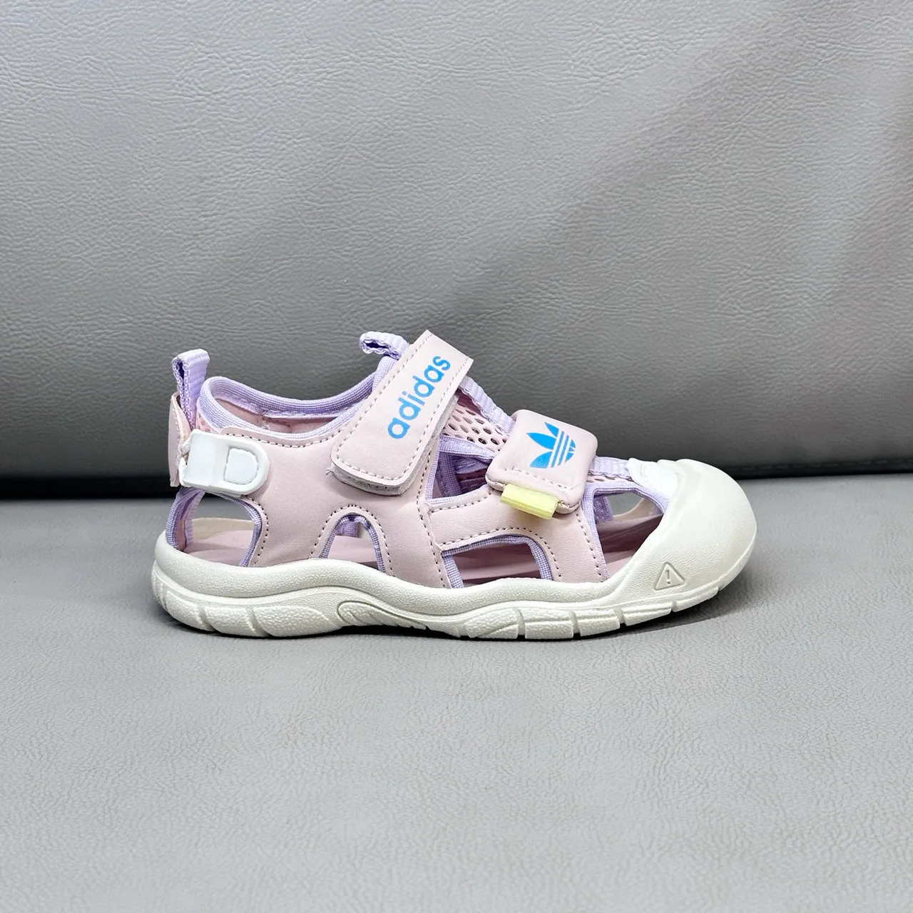 Adidas Kids Pink Multi-Strap Velcro Casual Sandals 4