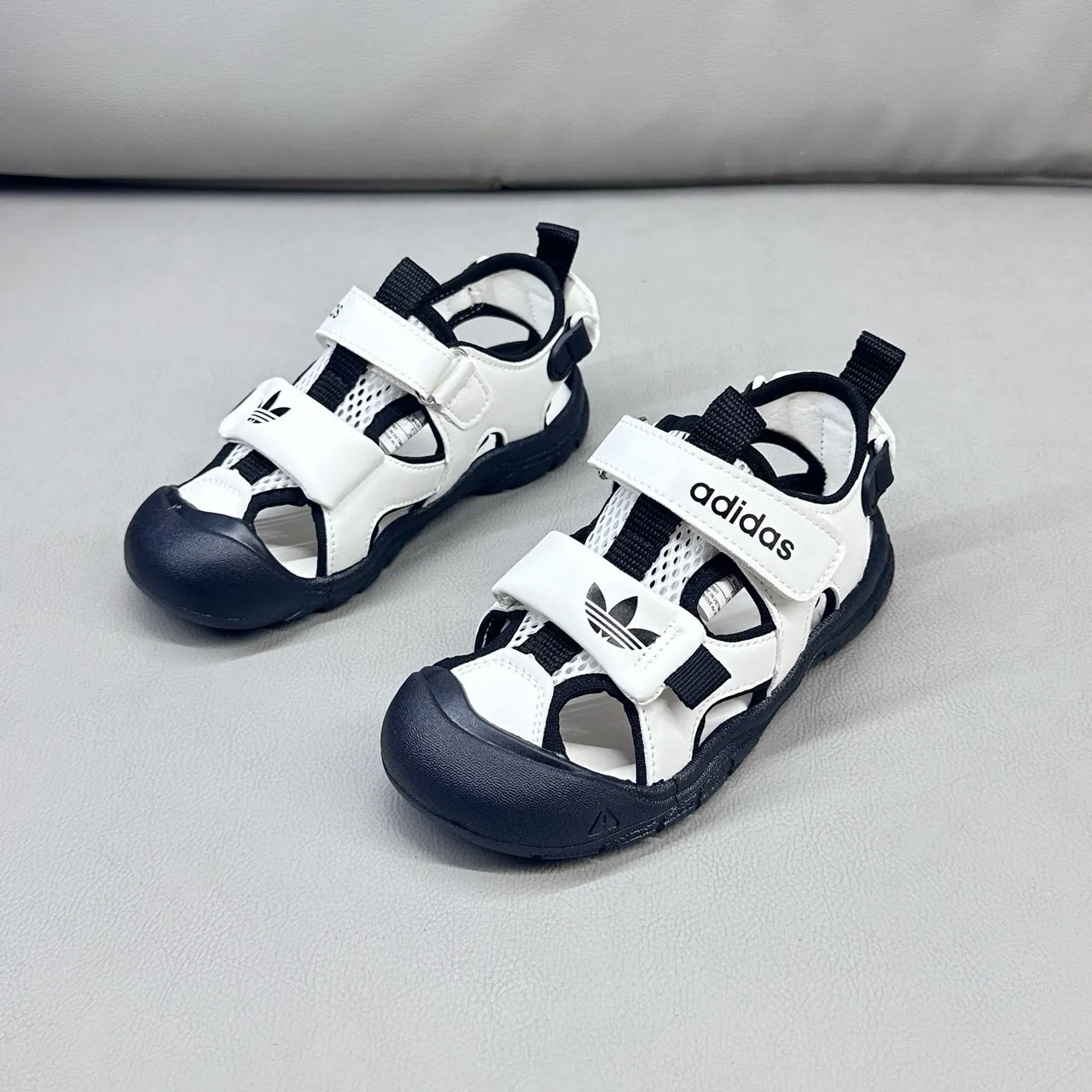 Adidas Kids Pink Multi-Strap Velcro Casual Sandals 11