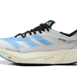 Adidas Lightstrike Pro White Blue इंजीनियर मेश अपर Light Triple Stripes दौड़ने के जूते