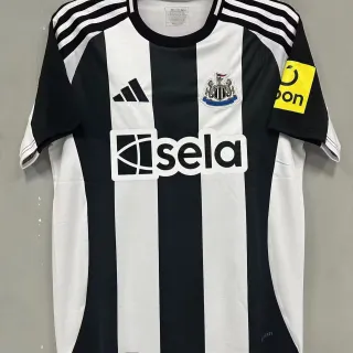 Adidas Newcastle United Black and White Striped Football Jersey