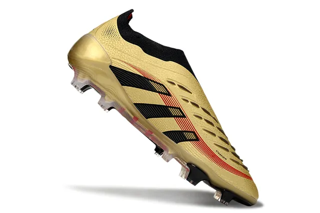 Adidas Predator Gold Black Red Firm-Ground Sapatos de futebol 2