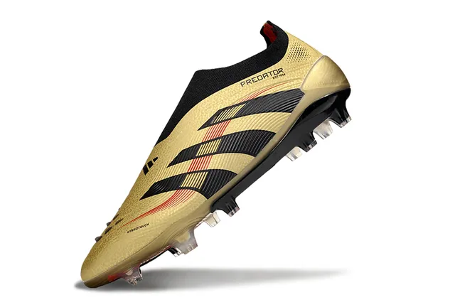 Adidas Predator Gold Black Red Firm-Ground Sapatos de futebol 3