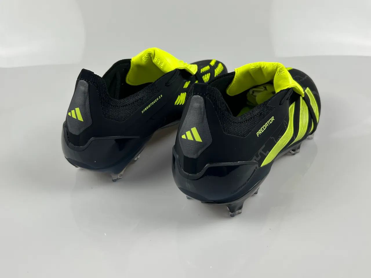 Adidas Predator Hybridtouch 2.0 Black Neon Yellow Firm-Ground Sapatos de futebol 3