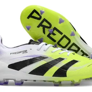 Adidas Predator पीला-श्वेत लो-कट ग्रेडिएंट अपर फर्म-ग्राउंड फुटबॉल जूते