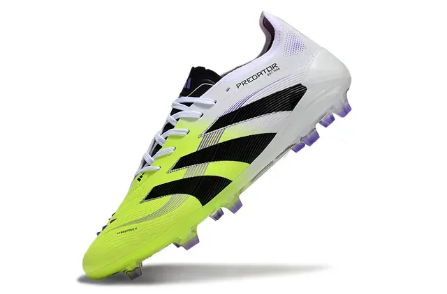 Adidas Predator Yellow White Low-Cut Gradient Upper Firm-Ground Soccer Shoes 5