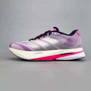 Adidas बैंगनी गुलाबी इंजीनियर मेश अपर रिफ्लेक्टिव सिल्वर स्ट्राइप्स रनिंग शूज