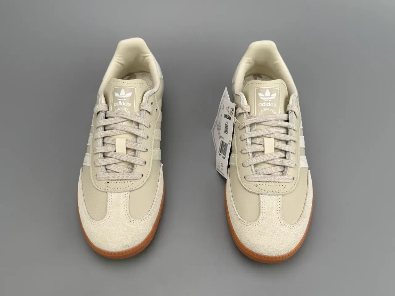 Adidas Samba Beige and Gum حذاء أسلوب حياة 7