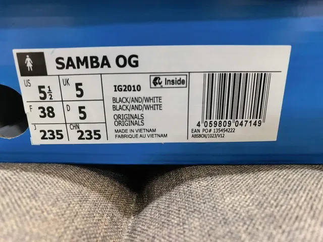 Adidas Samba Preto Branco Goma Lifestyle 2